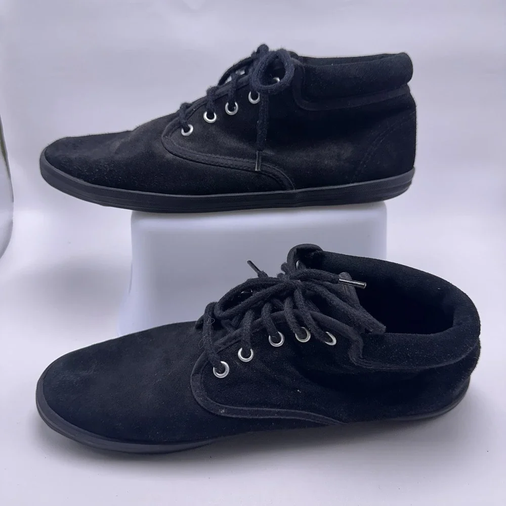 Vintage 90s Forenza Black Suede Chukka Boots - Women's 11 W
